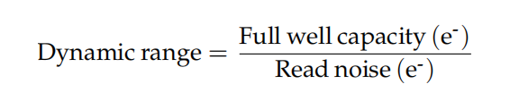 Dynamic Range calculation formula
